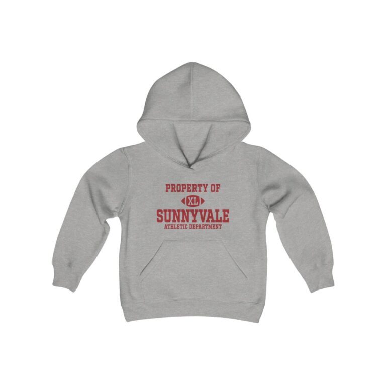 "Property of Sunnyvale Athletic Department" Kids Hooded Sweatshirt