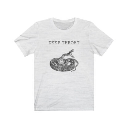"Deep Throat" Unisex T-Shirt from "Jolt" - White Slub