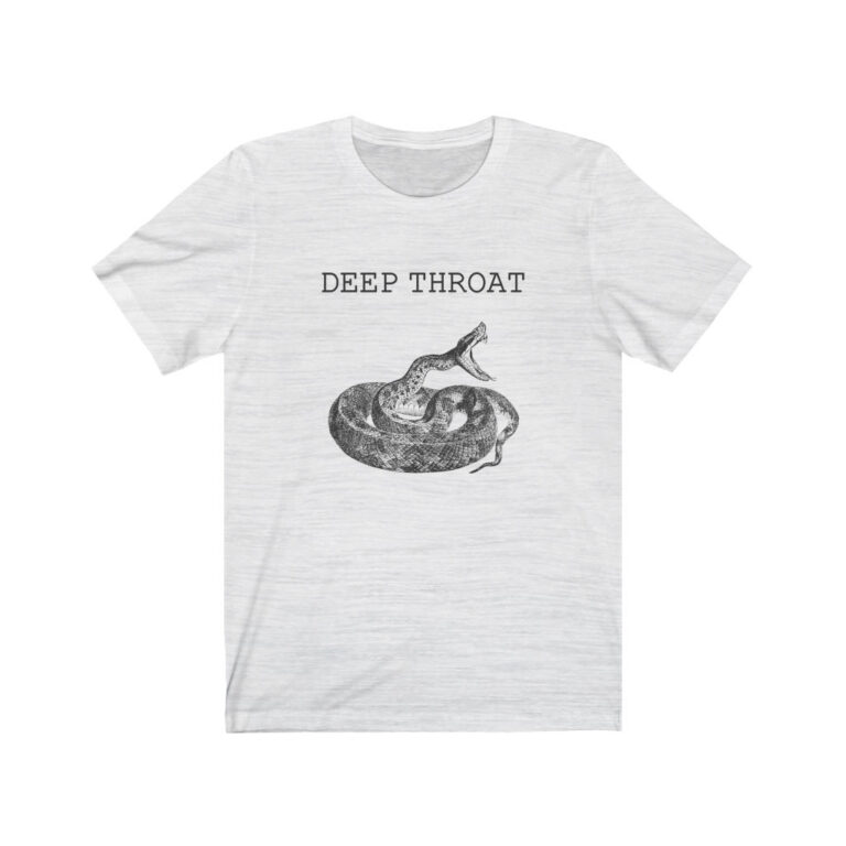 "Deep Throat" Unisex T-Shirt from "Jolt" - White Slub