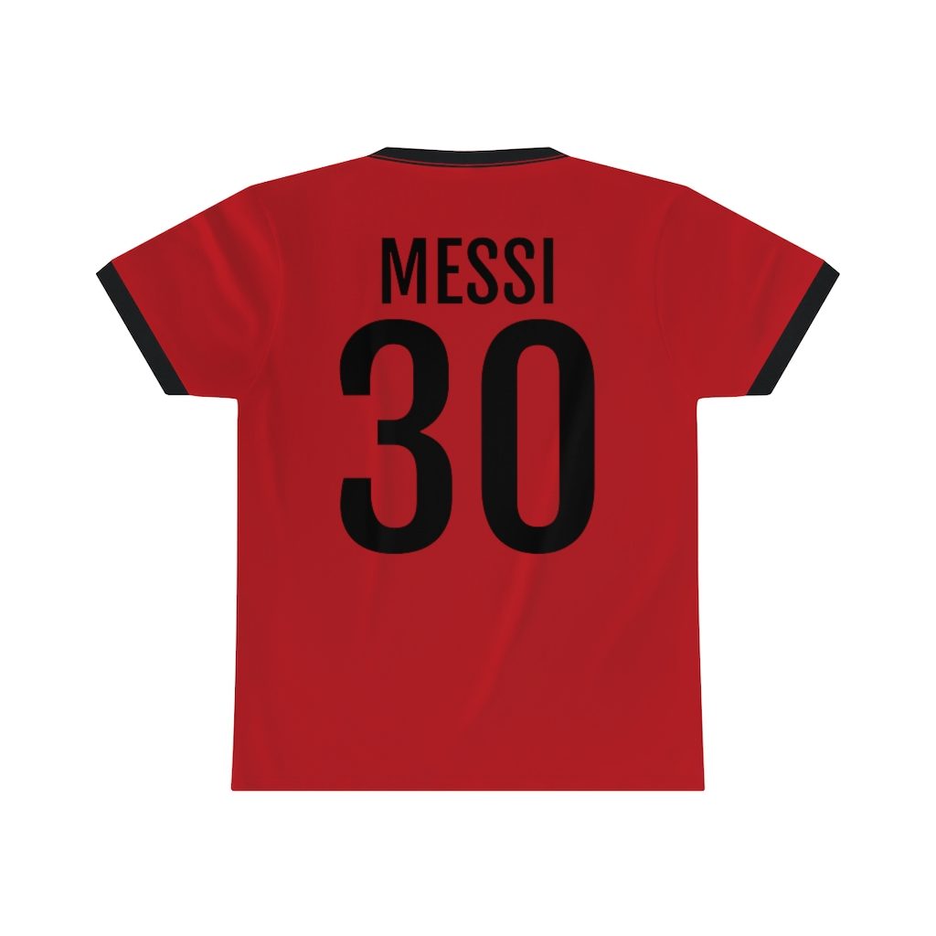 Ici c'est Paris Unisex Ringer T-Shirt - PSG Messi 30 - Merch Hunters