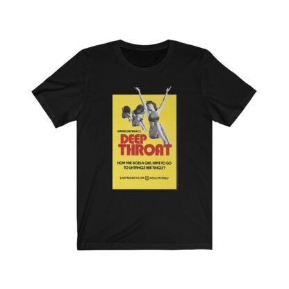 Gerard Damiano's "Deep Throat" Premium Unisex T-Shirt - Black