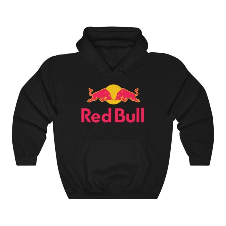 Premium Unisex Hoodie ft. “Red Bull” Logo - Black