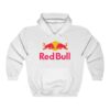 Premium Unisex Hoodie ft. “Red Bull” Logo - White