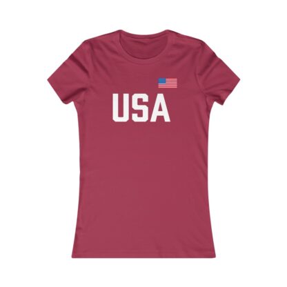 USA Women's T-Shirt - Red
