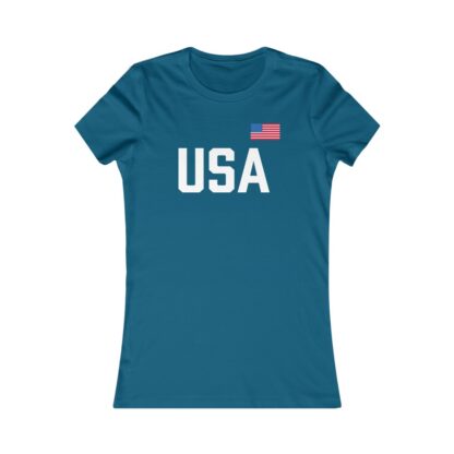 USA Women's T-Shirt - Teal