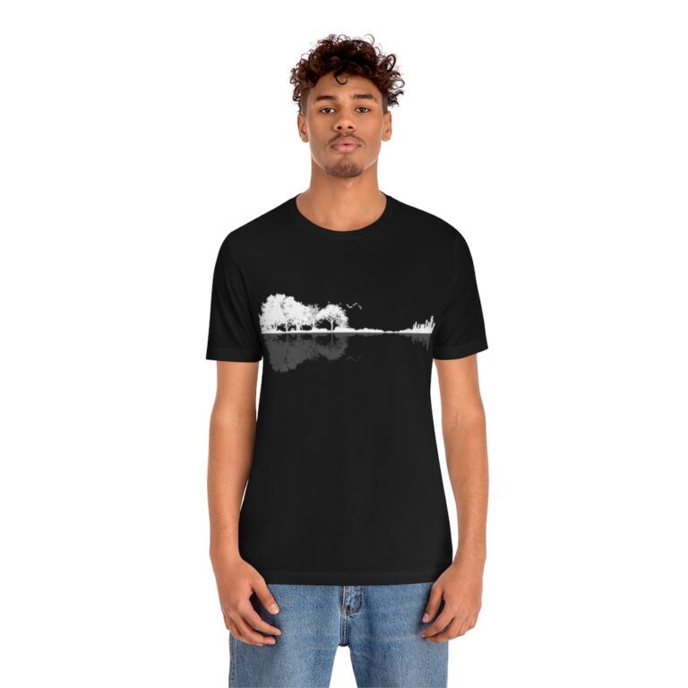Nature guitar unisex t-shirt - Black
