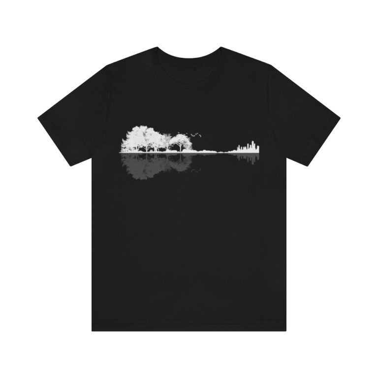 Nature guitar unisex t-shirt - Black