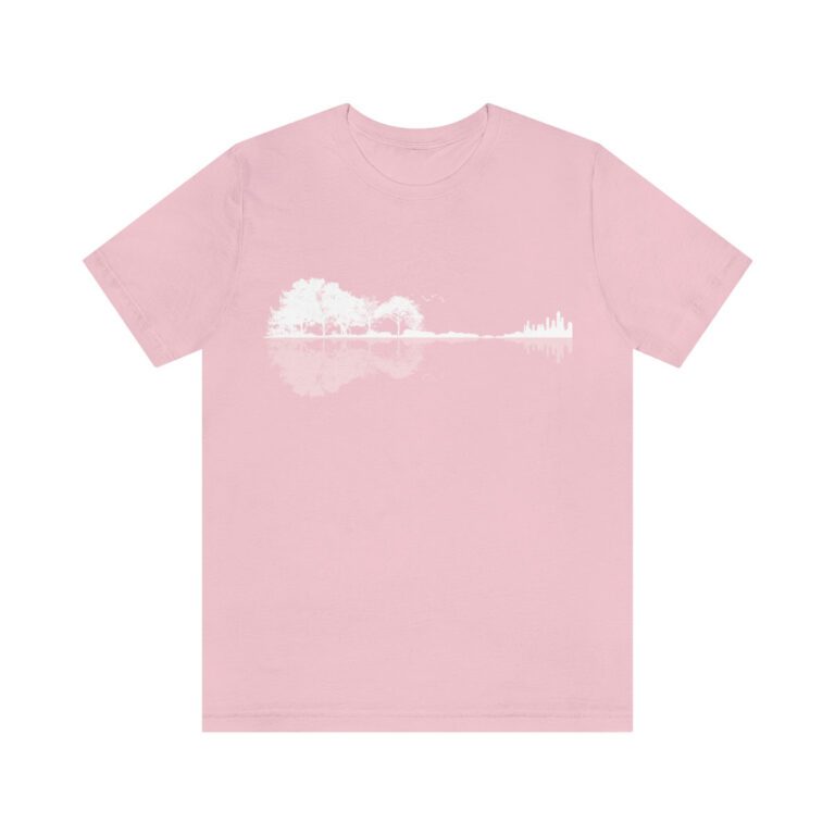 Nature guitar unisex t-shirt - Pink