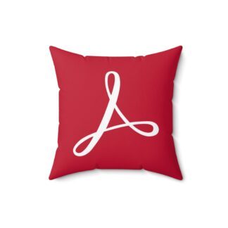 Adobe Acrobat Faux Suede Pillow