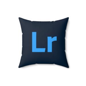 Adobe Lightroom Faux Suede Pillow