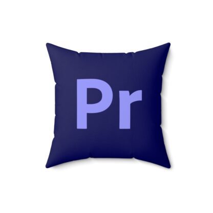 Adobe Premiere Pro Faux Suede Pillow