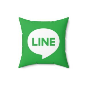 Line Faux Suede Pillow