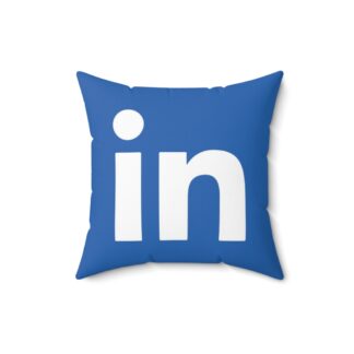 LinkedIn Faux Suede Pillow