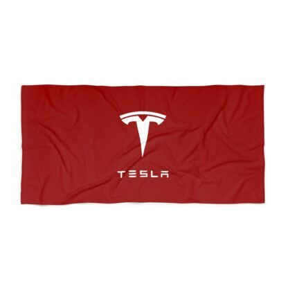 Tesla Bath/Beach Towel - White