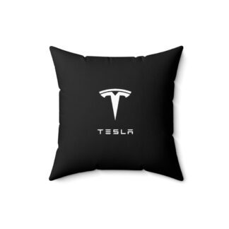 Tesla Faux Suede Pillow - Black