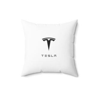 Tesla Faux Suede Pillow - White