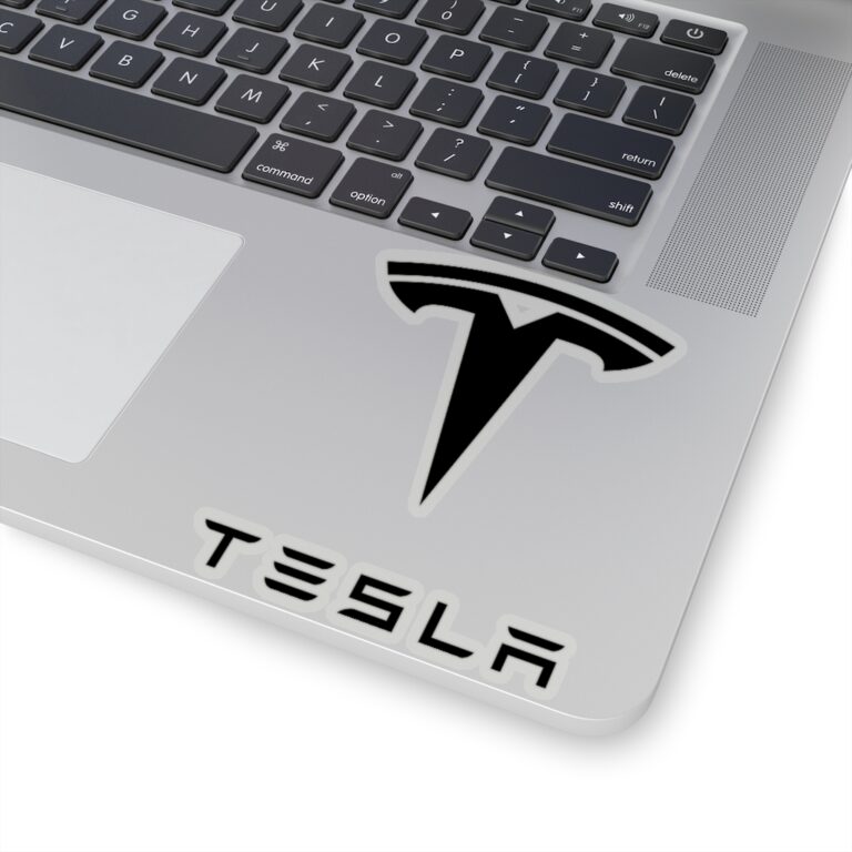 Tesla Logo Sticker - Black - Image 4