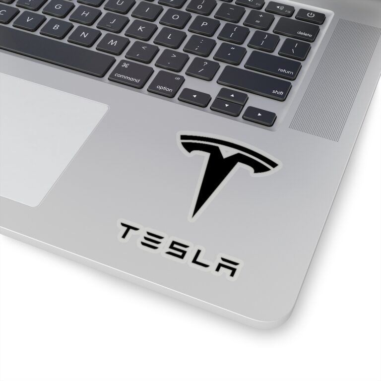 Tesla Logo Sticker - Black - Image 3