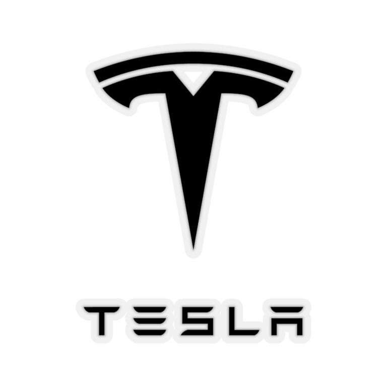 Tesla Logo Sticker - Black