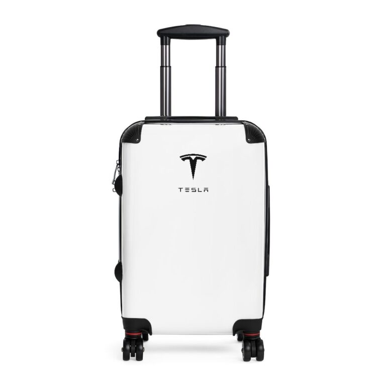 Tesla Luggage Wheeled Suitcase - White