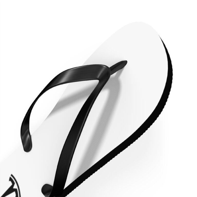 Tesla Unisex Flip Flops - White
