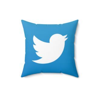 Twitter Faux Suede Pillow