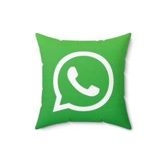 Whatsapp Faux Suede Pillow