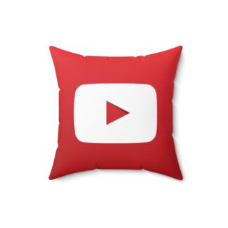 YouTube Faux Suede Pillow