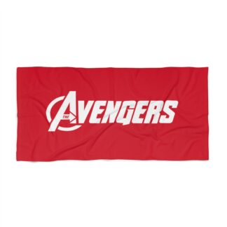 Avengers Logo Bath/Beach Towel - Red