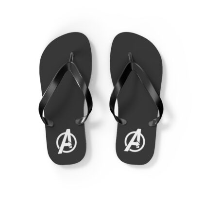 Avengers Logo Flip Flop Sandals - Black