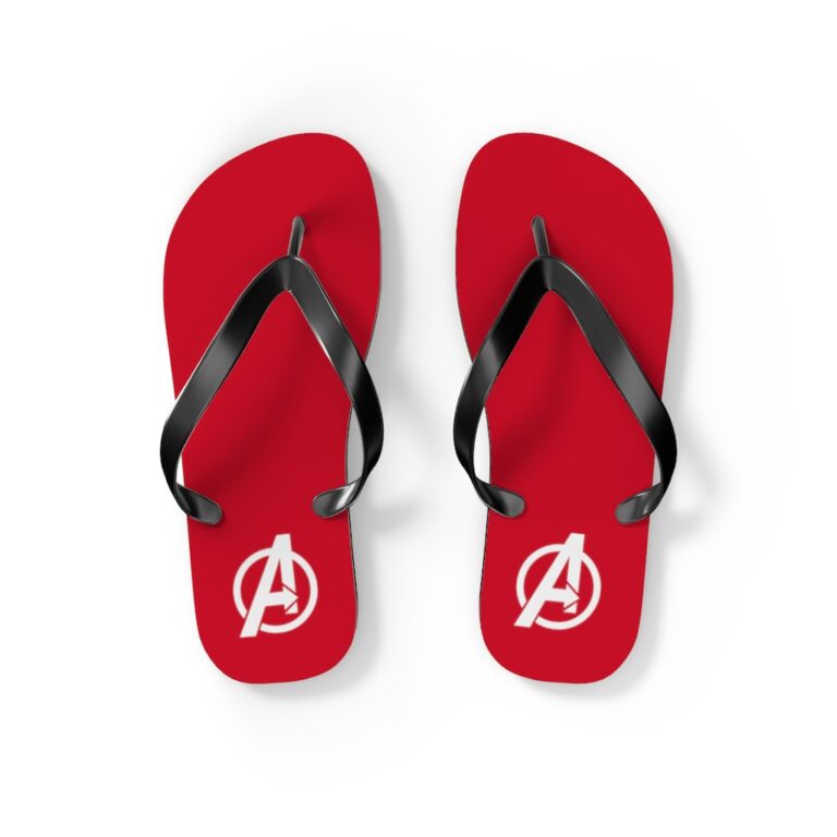 Avengers Logo Flip Flop Sandals - Red