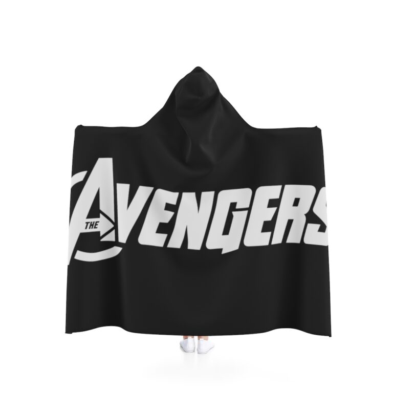 Avengers Logo Hooded Blanket - Black