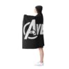 Avengers Logo Hooded Blanket - Black