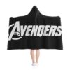 Avengers Logo Hooded Blanket - Black