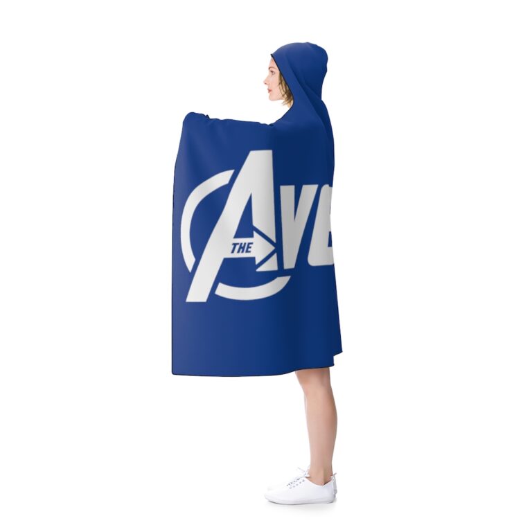 Avengers Logo Hooded Blanket - Blue