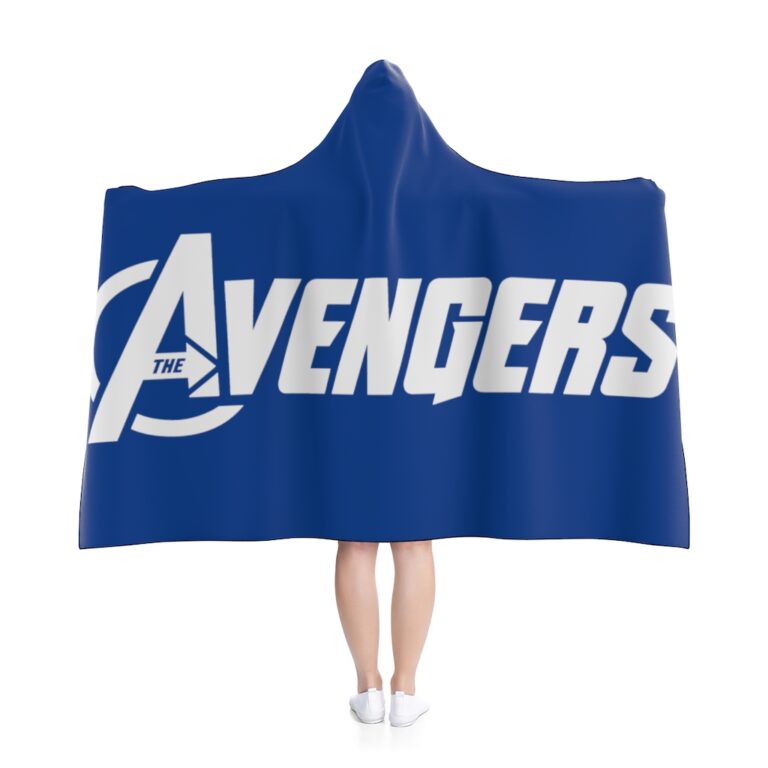 Avengers Logo Hooded Blanket - Blue