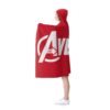 Avengers Logo Hooded Blanket - Red