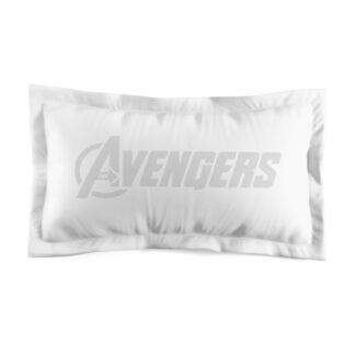 Avengers Logo Pillow Sham - White