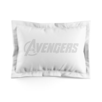 Avengers Logo Pillow Sham - White