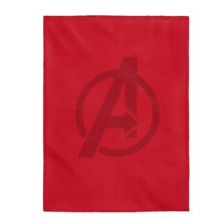 Avengers Logo Plush Blanket - Red