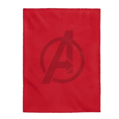 Avengers Logo Plush Blanket - Red