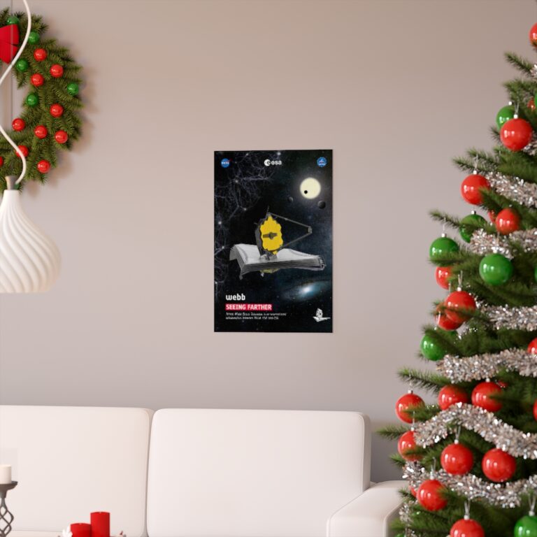James Webb Space Telescope "Seeing Farther" Poster Print (ESA Version)