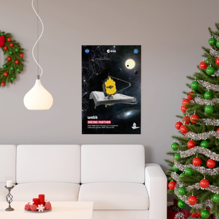James Webb Space Telescope "Seeing Farther" Poster Print (ESA Version)