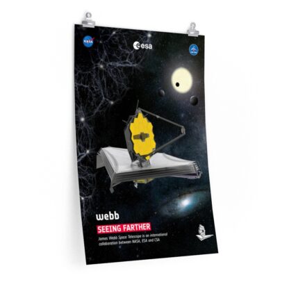 James Webb Space Telescope "Seeing Farther" Poster Print (ESA Version)