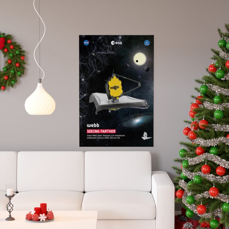 James Webb Space Telescope "Seeing Farther" Poster Print (ESA Version)