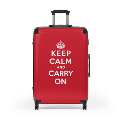 "Keep Calm and Carry On" Luggage Wheeled Suitcase