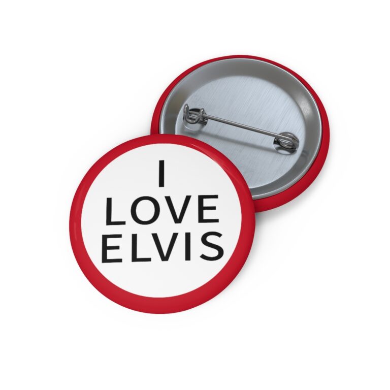 "I Love Elvis" Pin Button