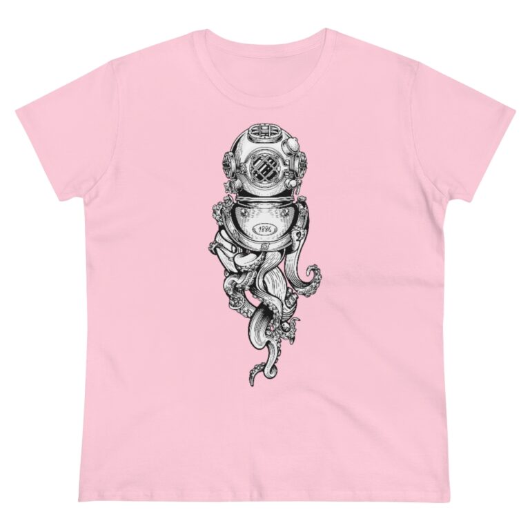 Octopus in Scuba Diving Mask Women's T-Shirt