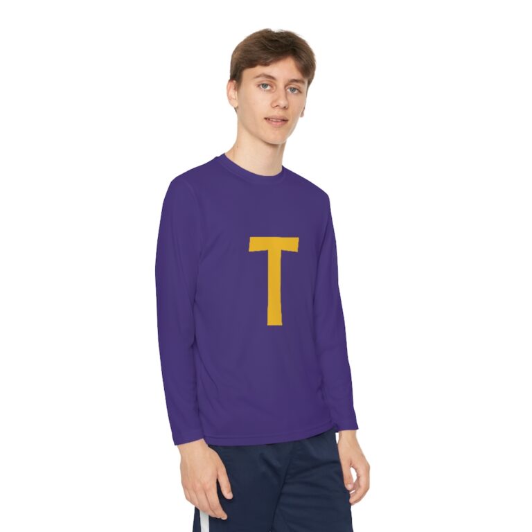 Purple "T" Kids Long-sleeve of Tolkien Black