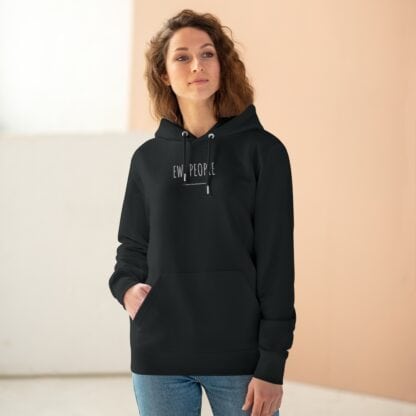 "Ew, People" Organic Unisex Hooded Sweatshirt